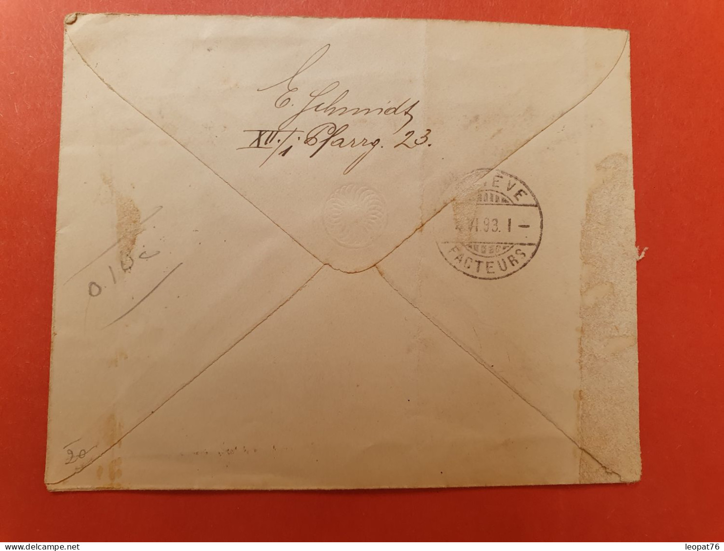 Autriche - Entier Postal + Complément De Wien Pour La Suisse En 1893 - J 410 - Omslagen