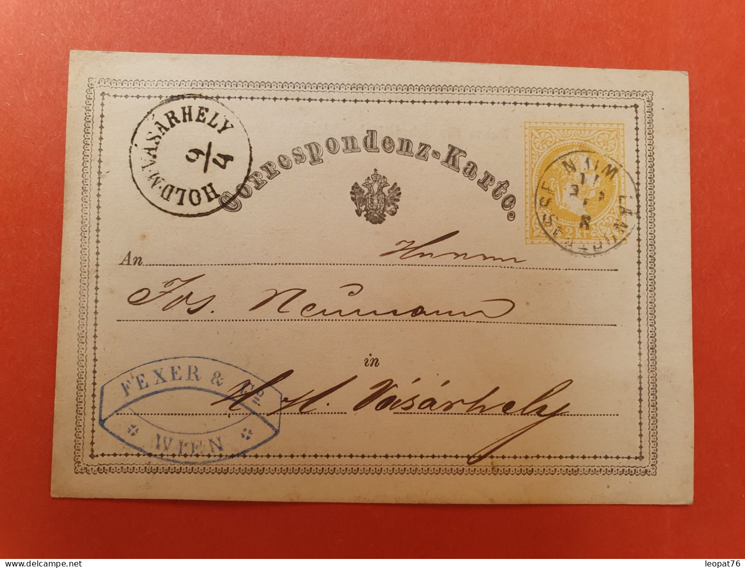 Autriche - Entier Postal  De Wien En 1871 Pour Hold M Vasarhely - J 411 - Cartes Postales