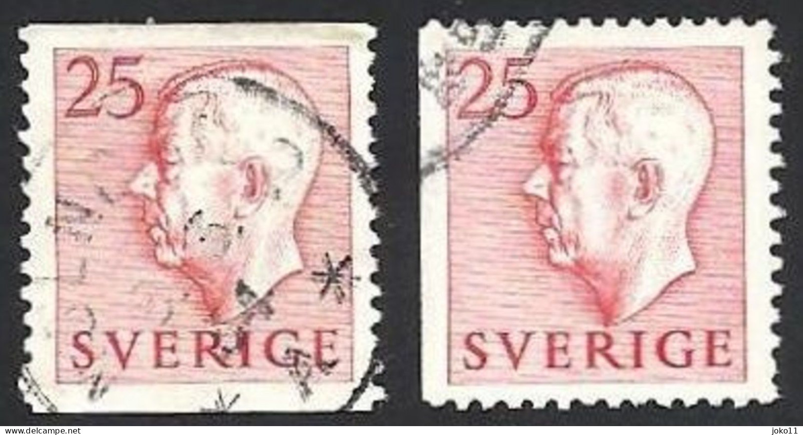 Schweden, 1952, Michel-Nr. 370 A+Dl, Gestempelt - Gebraucht