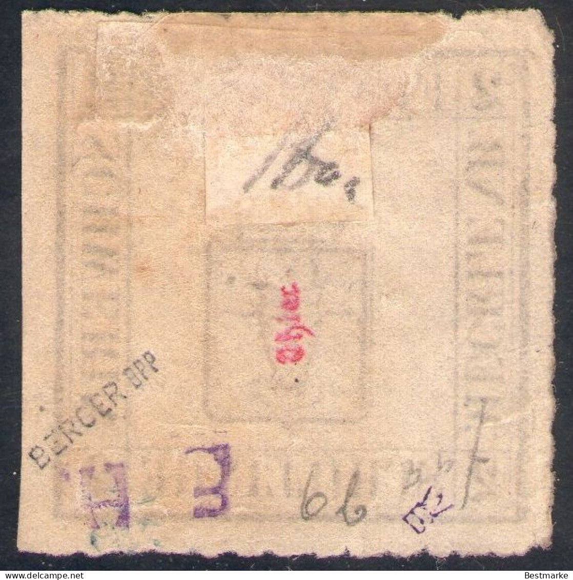 2 Shilling Grau - Schwerin Nr. 6 B Ungebraucht Mit Gummi - Geprüft BPP - Mecklenbourg-Schwerin