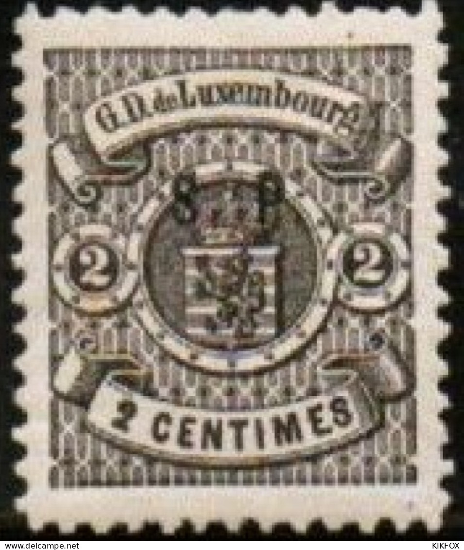 Luxembourg , Luxemburg ,1881 - 1884, MI 28 I , FREIMARKE  S.P.   SERRE, UNGEBRAUCHT, CHARNIERE - Officials