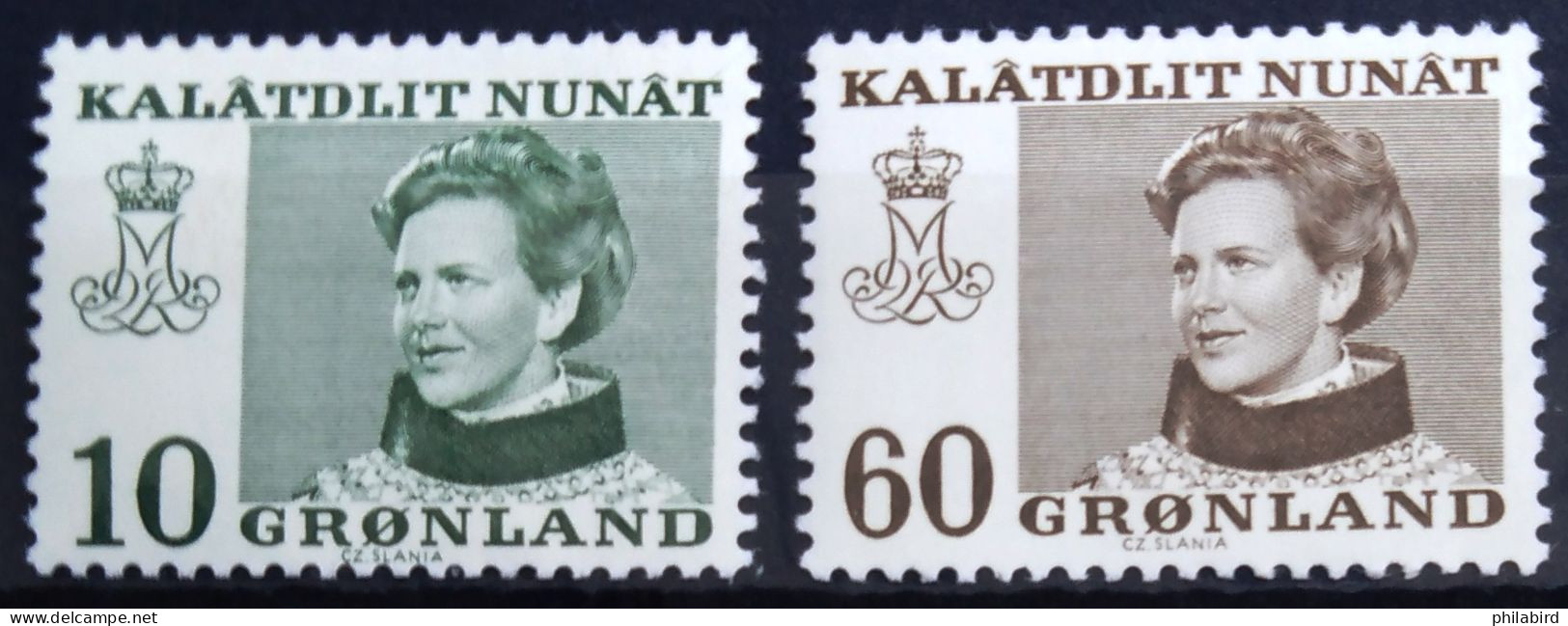 GROENLAND                      N° 72/73                         NEUF** - Unused Stamps