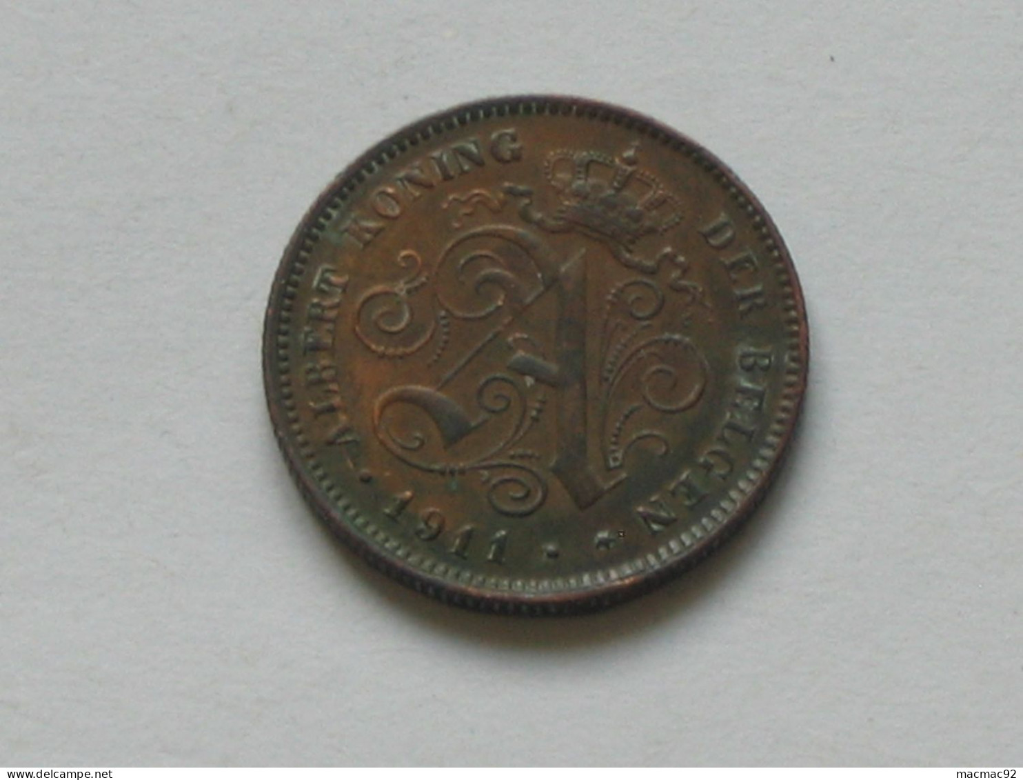 2 Centimes 1911 - Belgique - Albert  Roi Des Belges  **** EN ACHAT IMMEDIAT **** - 2 Cents