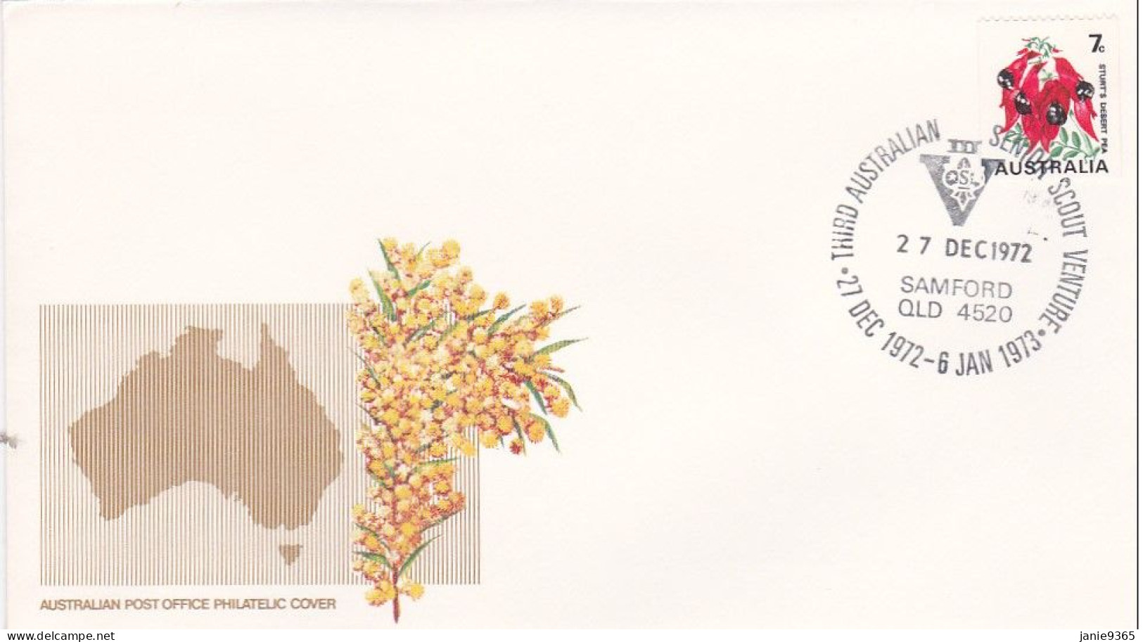 Australia 1972 PM 403 3rd Australian Senior Scouts Venture Souvenir Cover - Lettres & Documents
