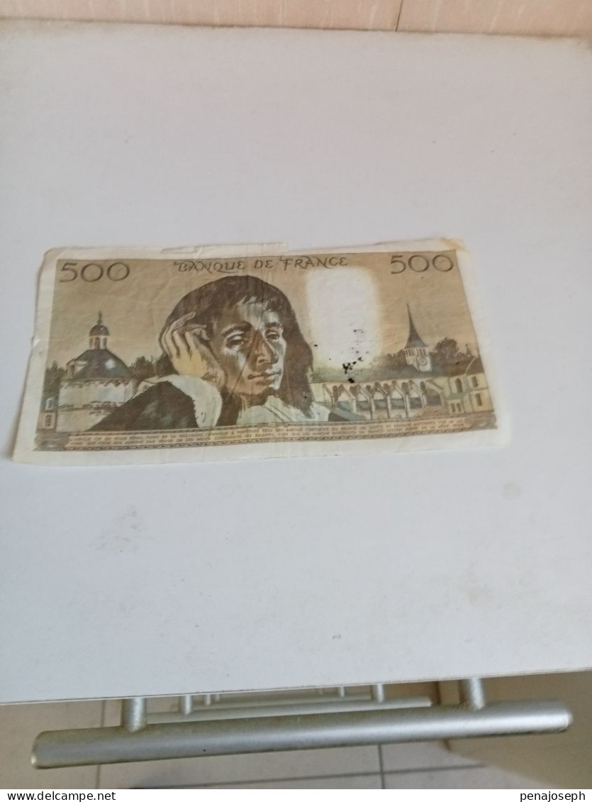 Billet De 500 Francs 1977 - 500 F 1968-1993 ''Pascal''