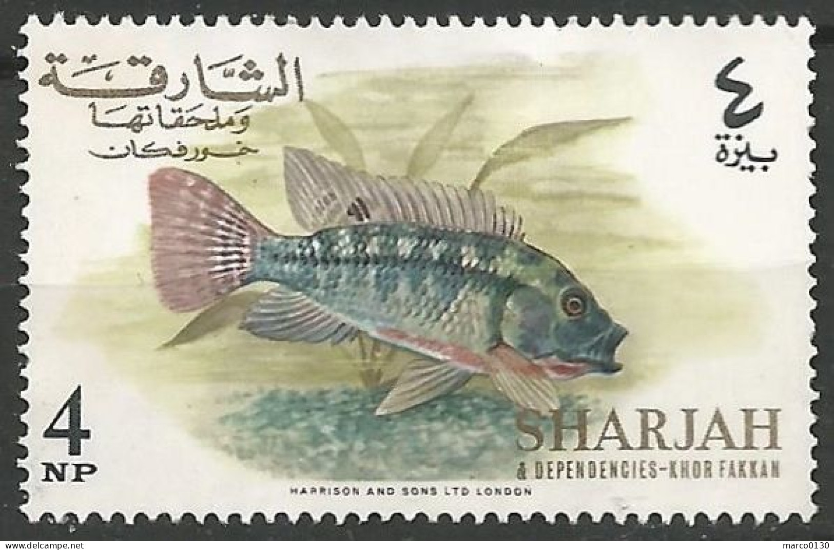 ARABIE DU SUD / SHARJAH / DEPENDANCE DE KHOR FAKKAN N° 20-D NEUF Sans Gomme - Khor Fakkan