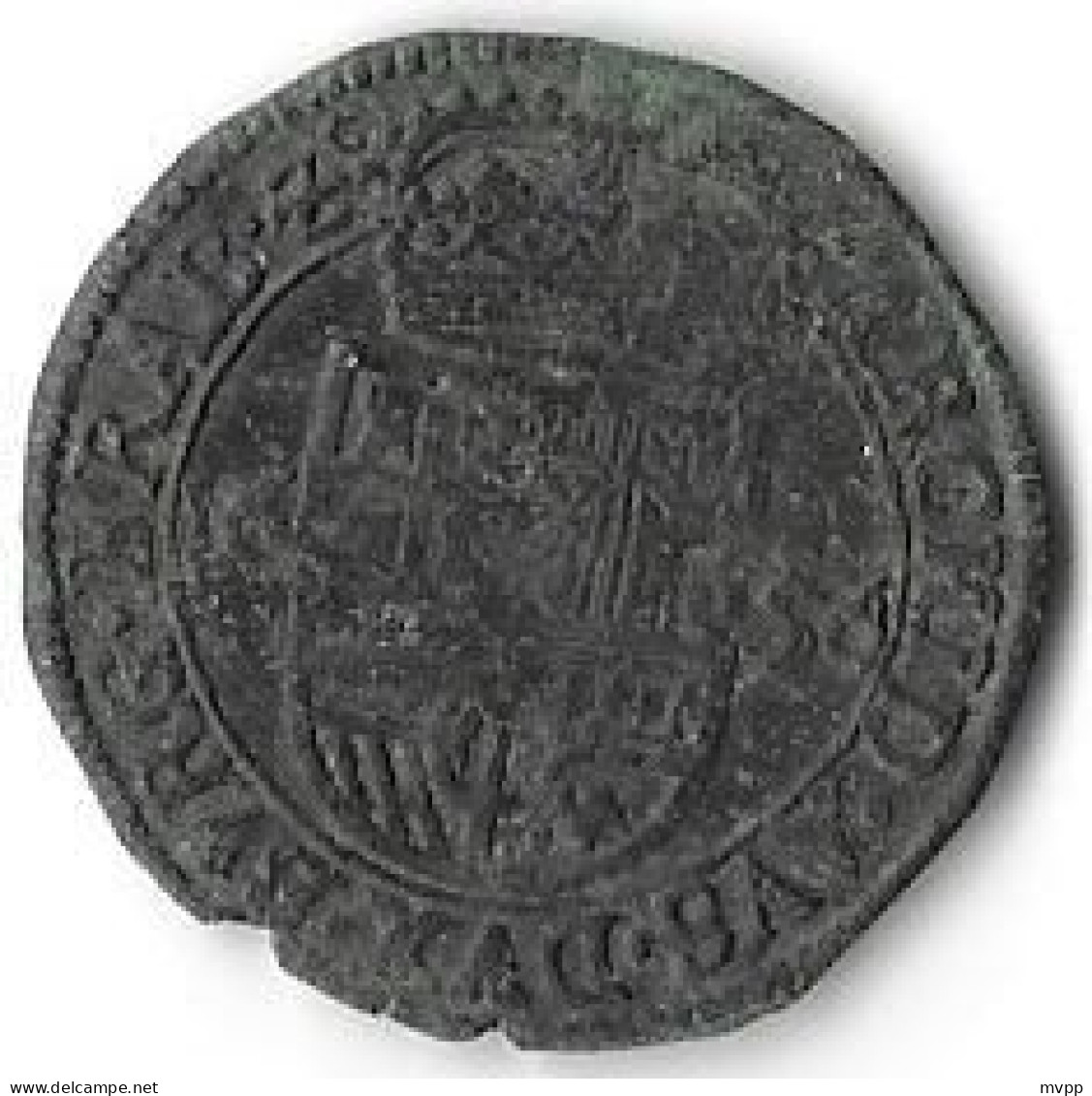 Philippus IV  Brabant -  1 Liard (oord) - 1656 (Antwerp) - Cu - KM # 63.1 - VVF - Países Bajos Españoles