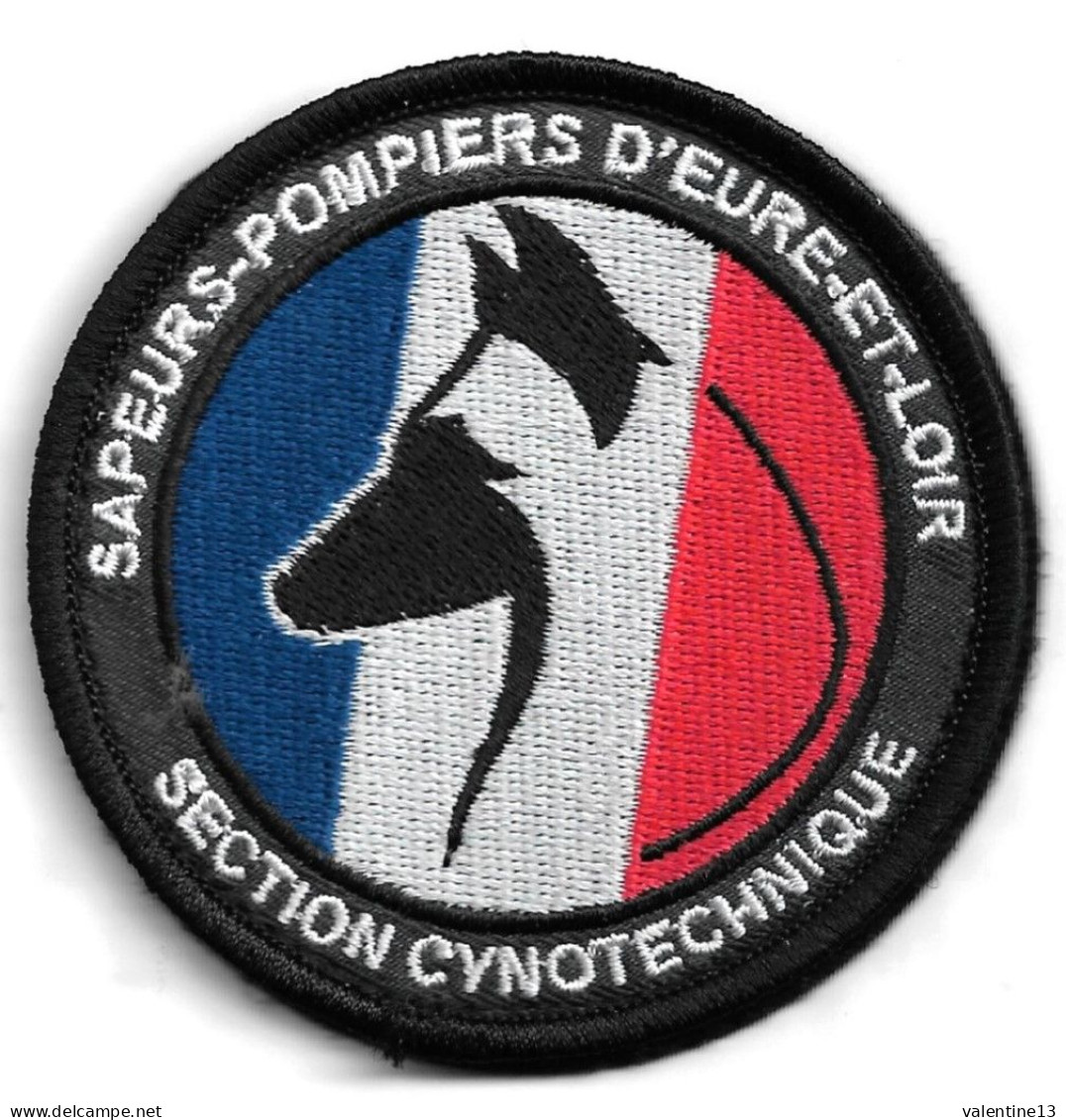 Ecusson Tissu SAPEURS POMPIER EURE ET LOIR UNITE CYNOTECHNIQUE  28 - Pompiers