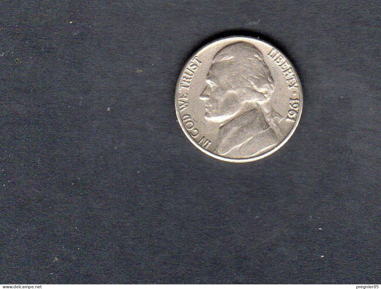 USA - Pièce 5 Cents "Jefferson Nickel"  1961 TB/F  KM.192 - 1938-…: Jefferson