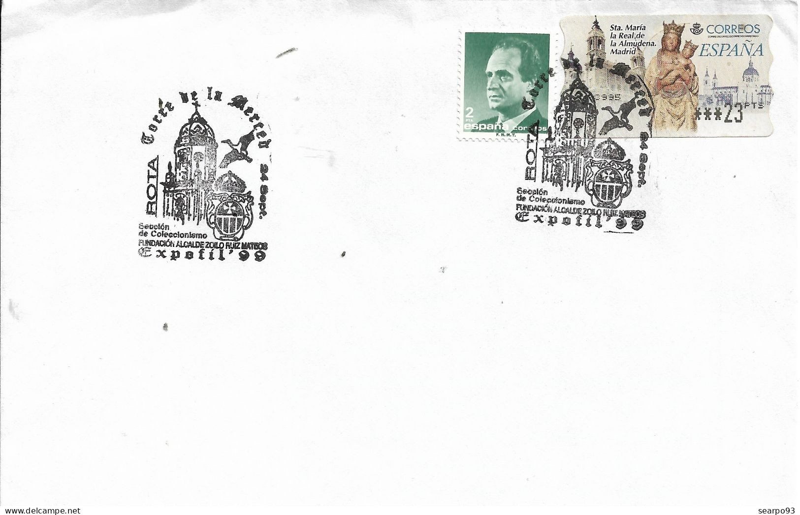 SPAIN. POSTMARK. MERCED TOWER. ROTA. 1999 - Autres & Non Classés