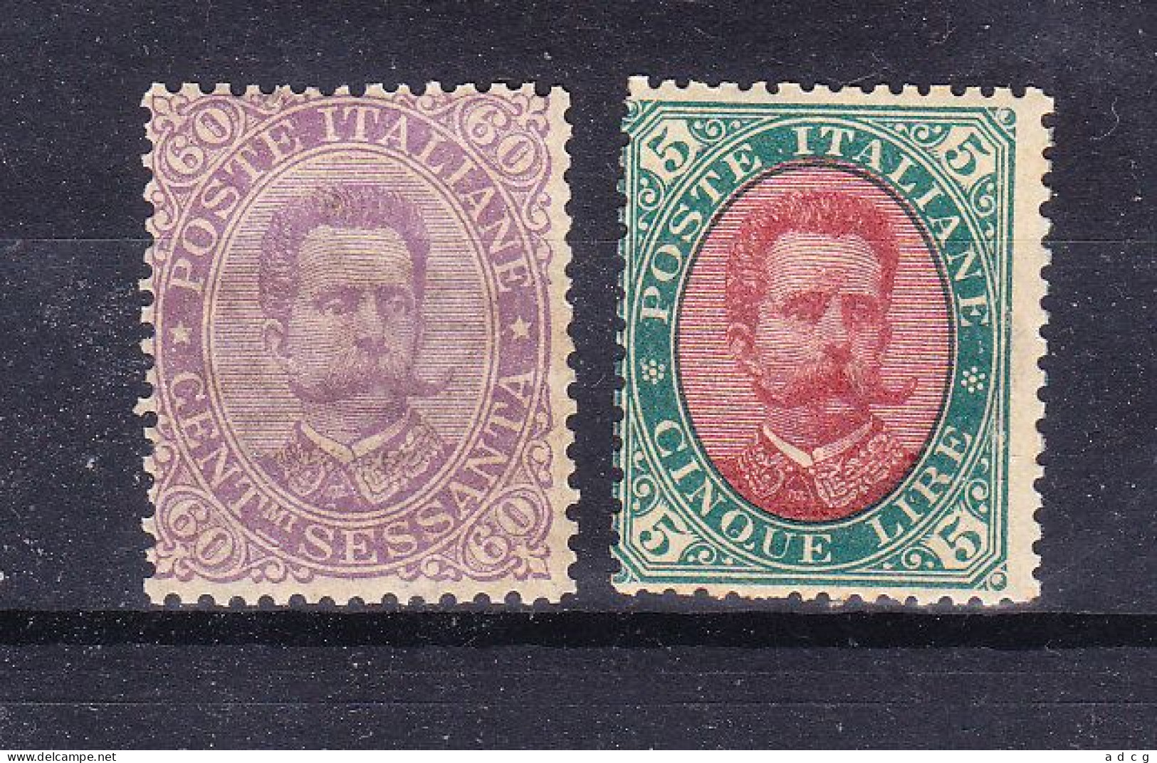 1889  UMBERTO I 60 Cent E 5 Lira NUOVO MNH - Nuovi