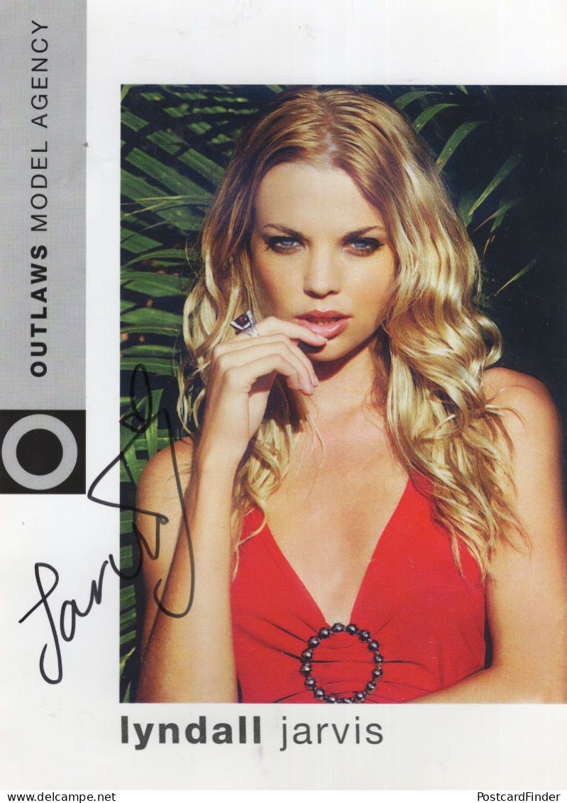 Lyndall Jarvis Metal Gear Solid Game Supermodel Hand Signed Photo - Televisión E Internet