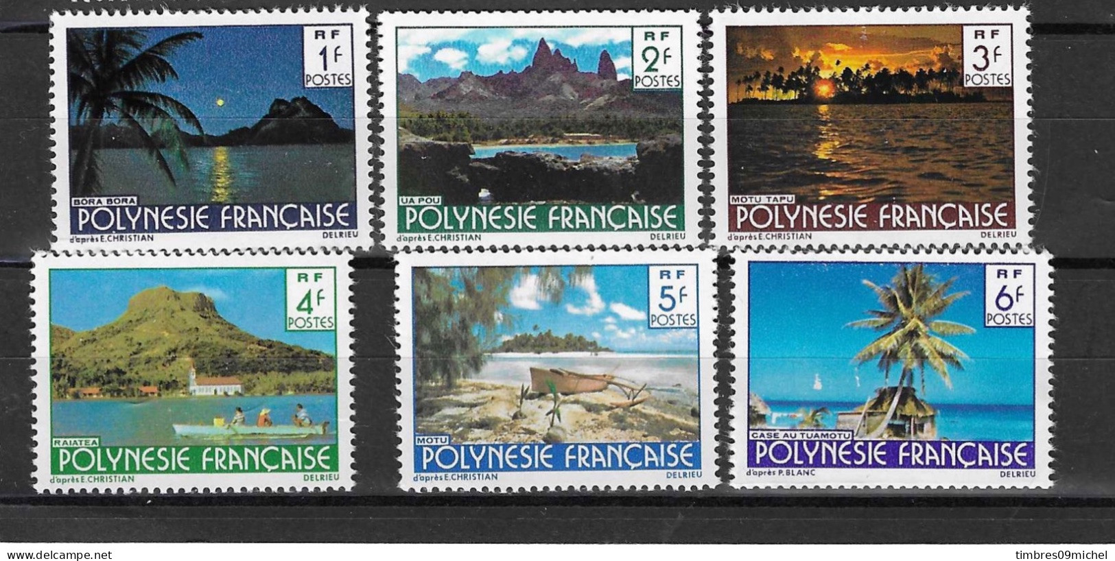 Polynésie N° 132 à 137** Neuf Sans Charnière - Unused Stamps