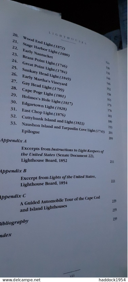 Lighthouses Cape Cod-martha's Vineyard-nantucket Admont G.clark Parnassus Imprints 1992 - América Del Norte