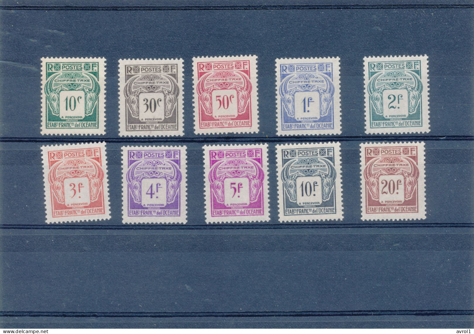 N° 18 à 27       10 TIMBRES  NEUFS XX - Timbres-taxe