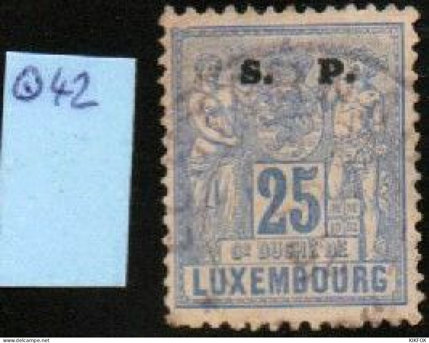 Luxembourg , Luxemburg ,1882, MI 42  FREIMARKEN ALLEGORIE, S.P LARGE, GESTEMPELT, OBLITERE - Dienstmarken