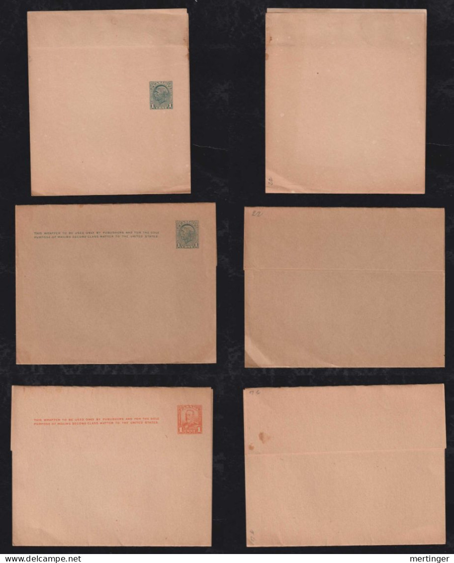 Canada 1930-32 3 Wrapper 1c Unused - Lettres & Documents