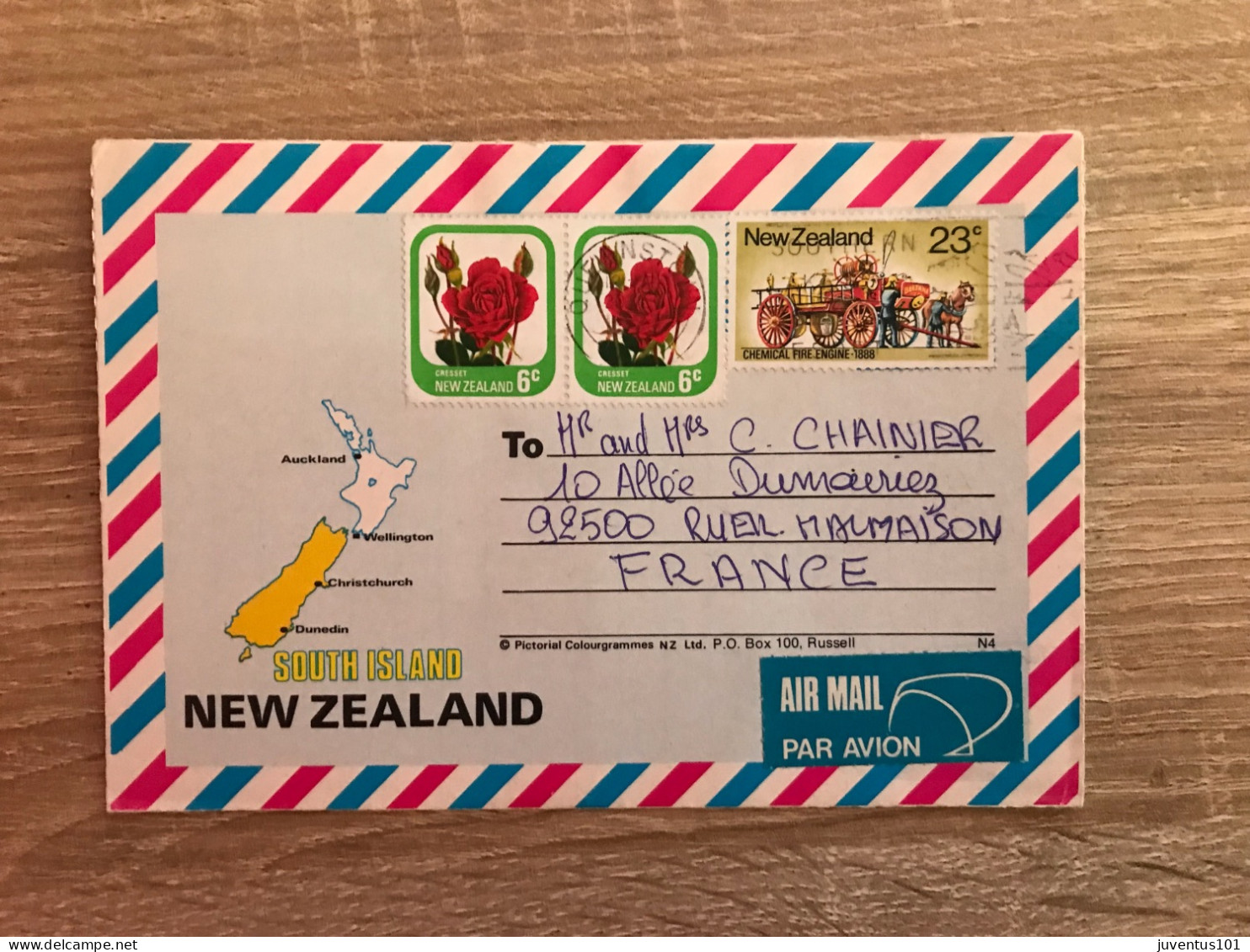 Lettre De Correspondance-Carte Postale-New Zealand-Beau Timbre-RARE   L2580 - Nouvelle-Zélande