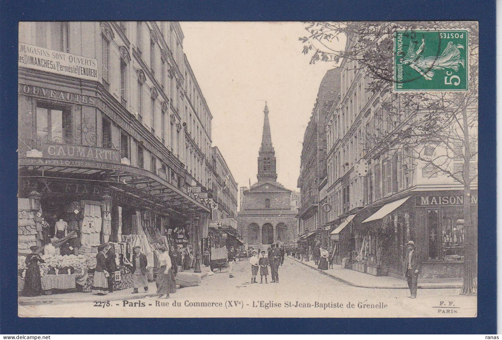 CPA [75] Paris > Arrondissement > Arrondissement: 15 Commerces Circulée - Paris (15)
