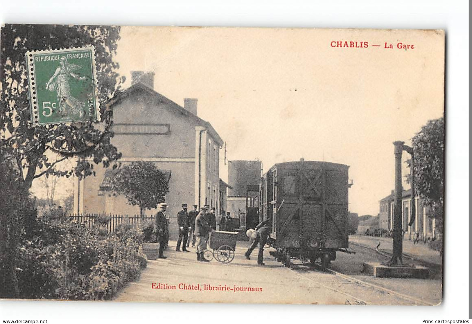 CPA 89 Chablis La Gare Et Le Train Tramway - Chablis