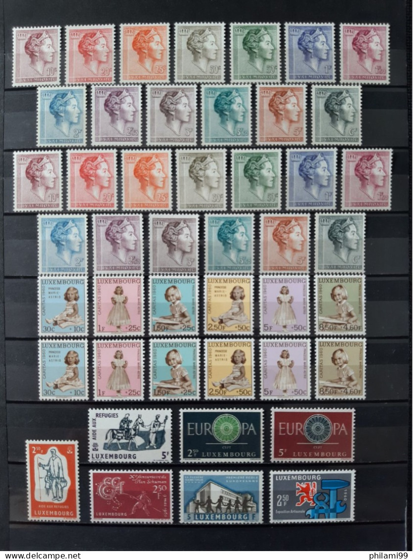 LUXEMBURG MNH**  5x  1960 YEAR + JOS.CH. (COMPLETE) / 3 SCANS - Collections