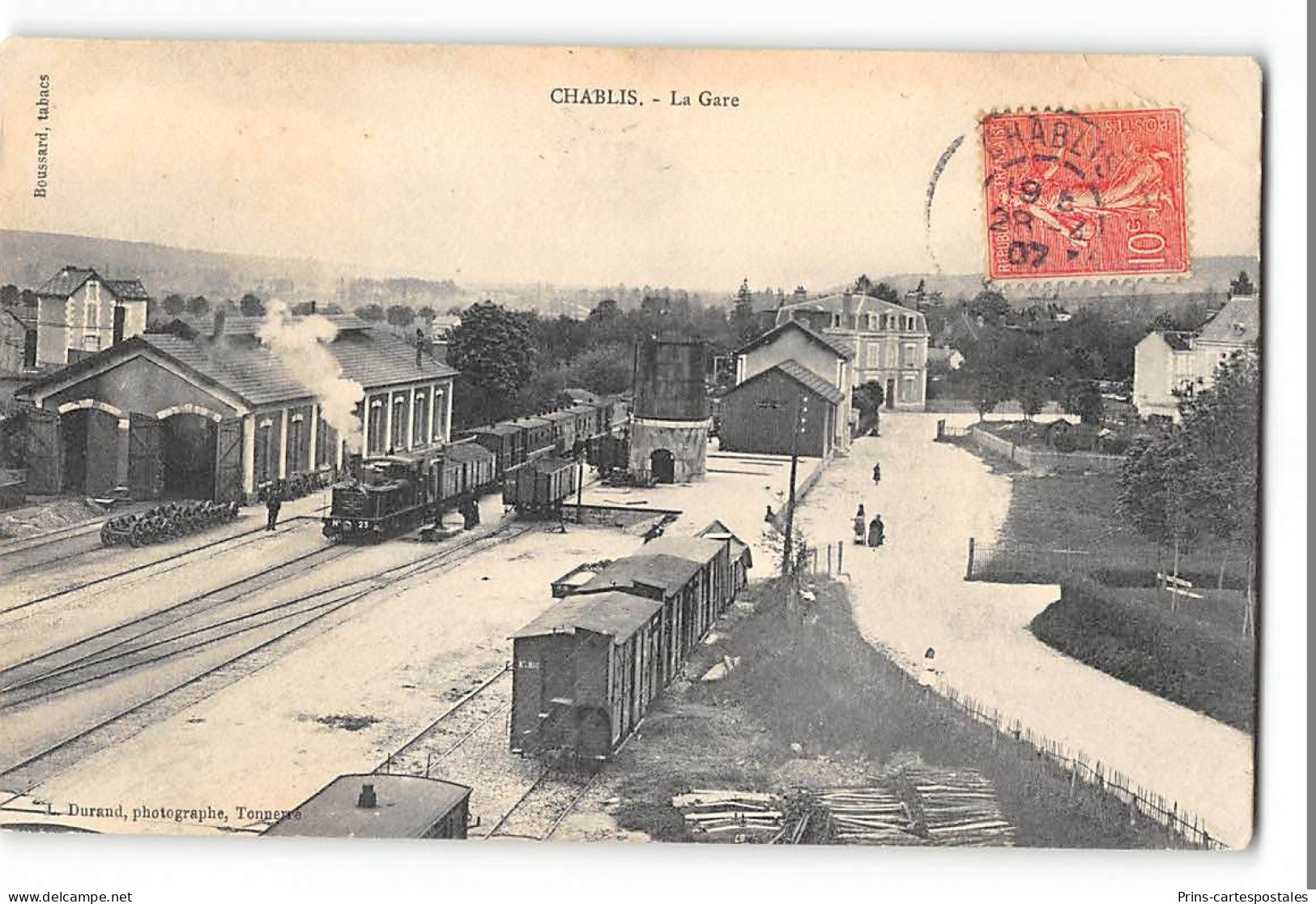 CPA 89 Chablis La Gare Et Le Train Tramway - Chablis