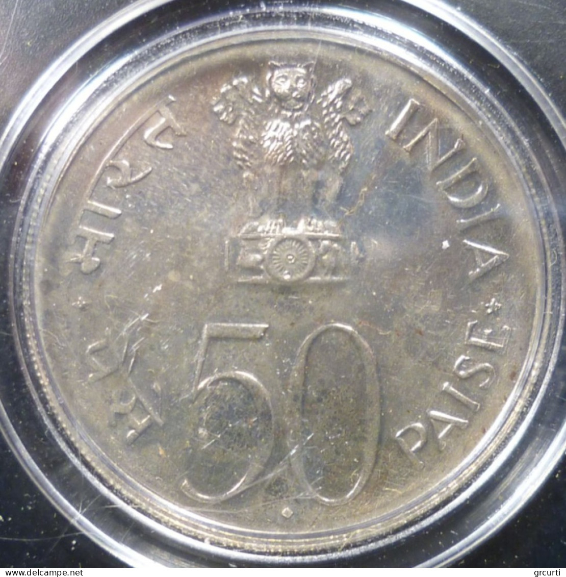 India - 50 Paise + 10 Rupie 1972 - 25° Indipendenza - KM# 60 + KM# 187.1 - Inde