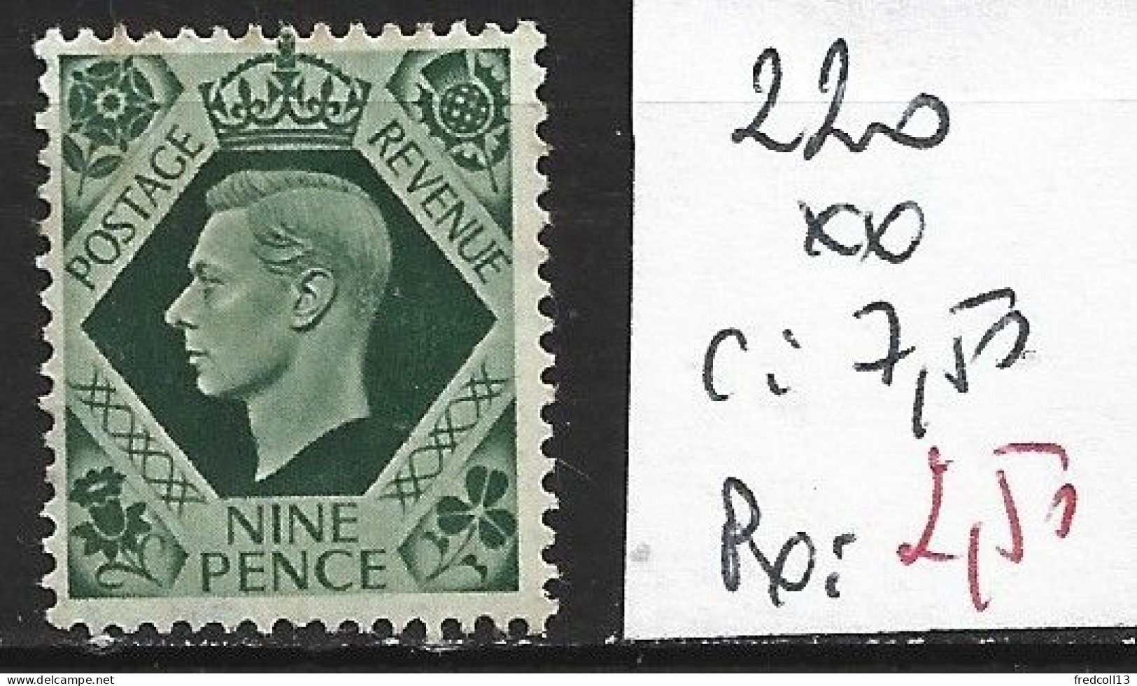 GRANDE-BRETAGNE 220 ** Côte 7.50 € - Unused Stamps