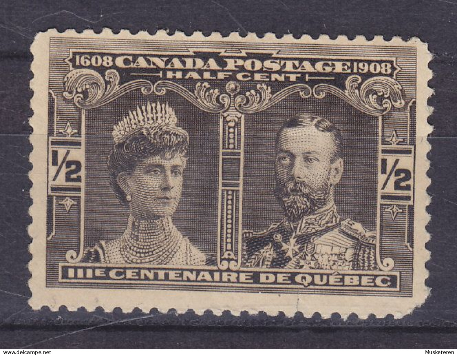 Canada 1908 Mi. 84,  ½c. Pricess Mary & Prince George, MH* (2 Scans) - Nuevos