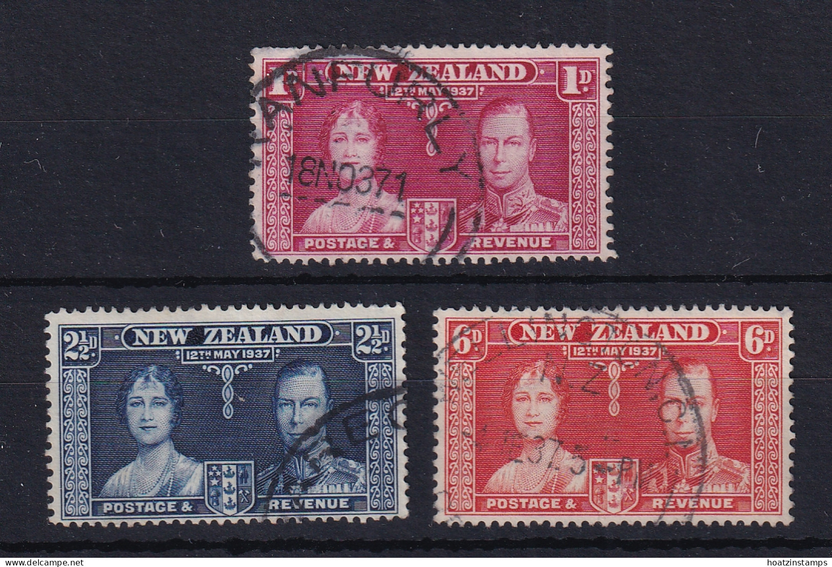 New Zealand: 1937   Coronation      Used - Usati