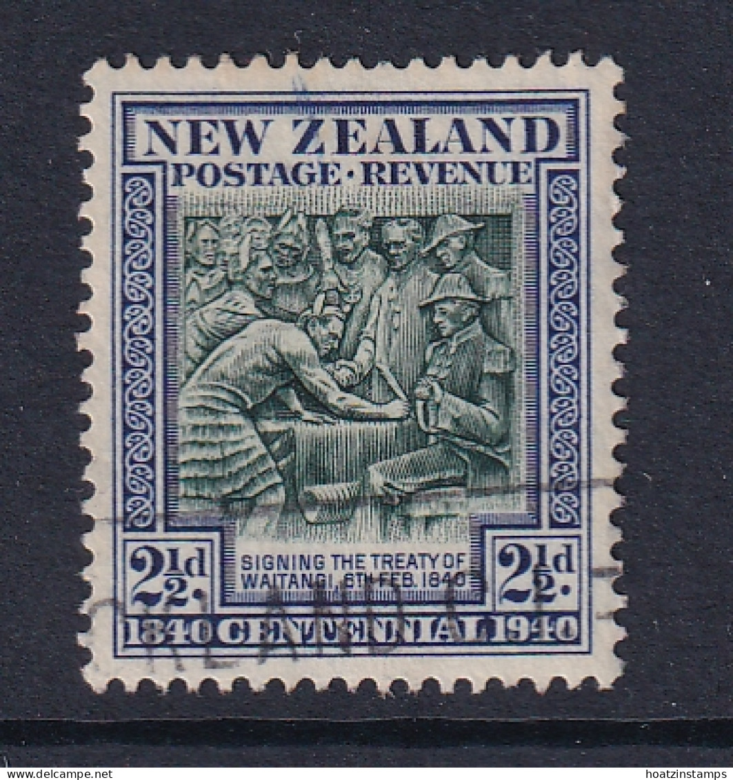 New Zealand: 1940   Centennial    SG617   2½d    Used - Gebruikt