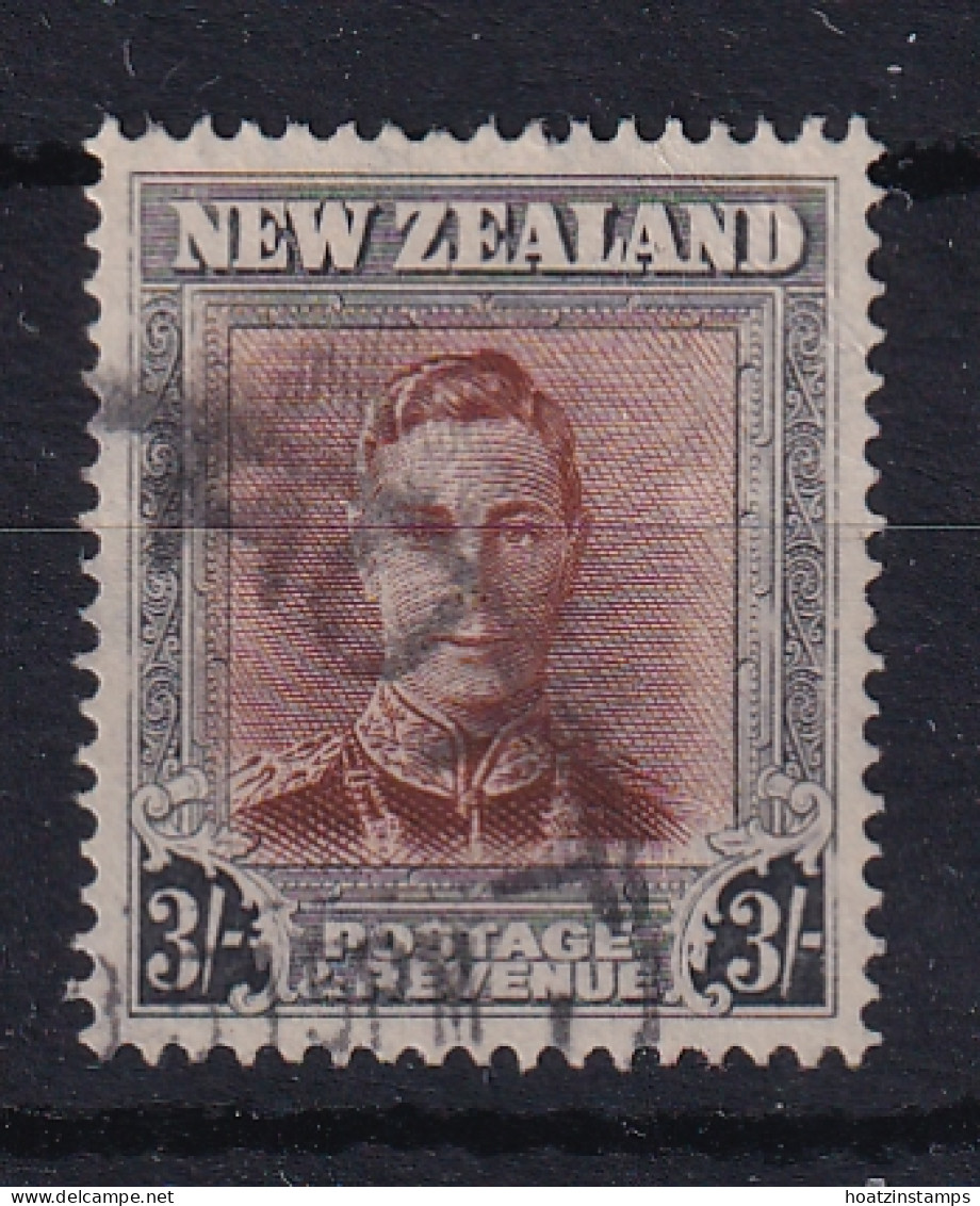 New Zealand: 1947/52   KGVI   SG689   3/-      Used - Gebruikt