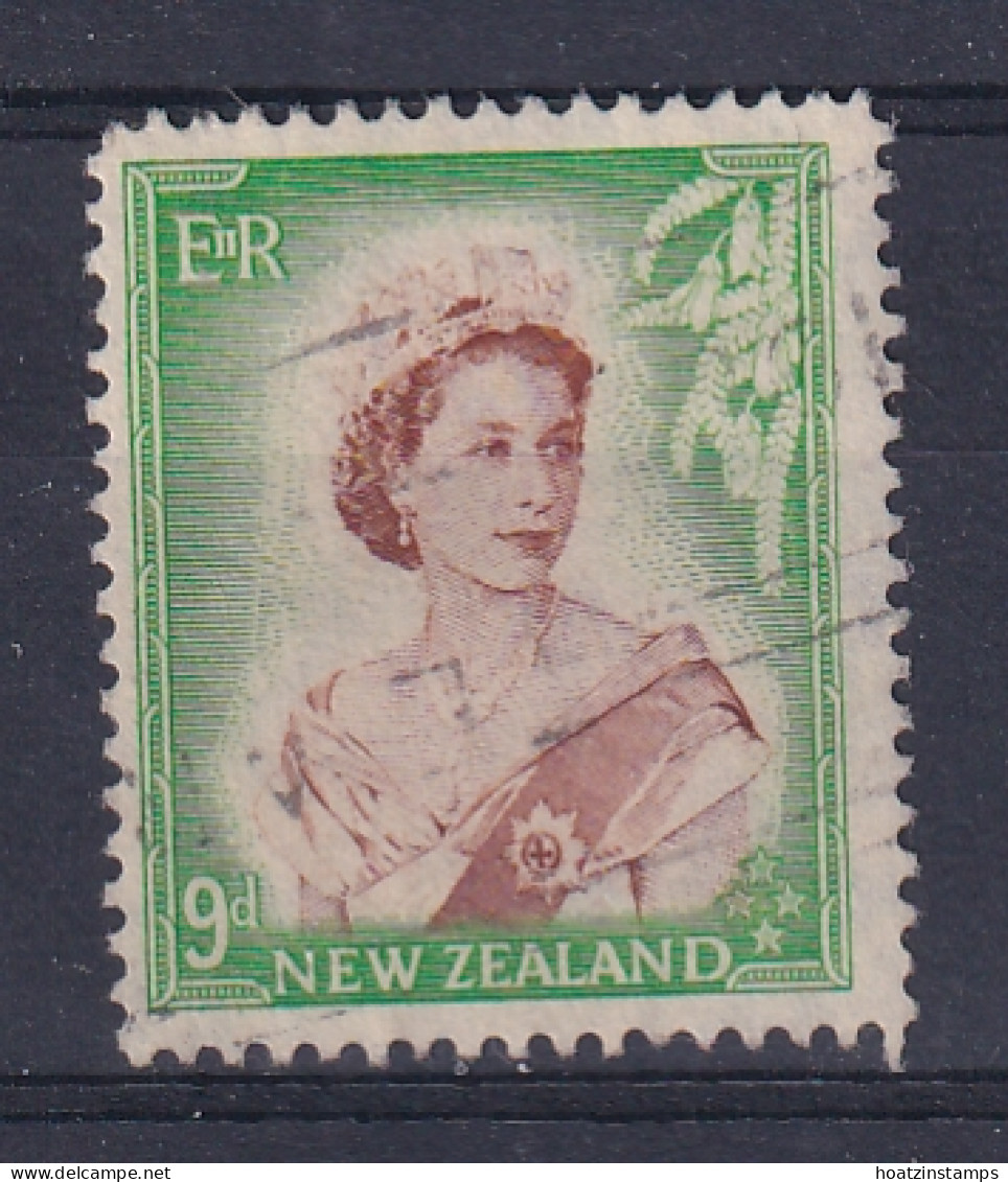 New Zealand: 1953/59   QE II   SG731   9d    Used  - Gebruikt