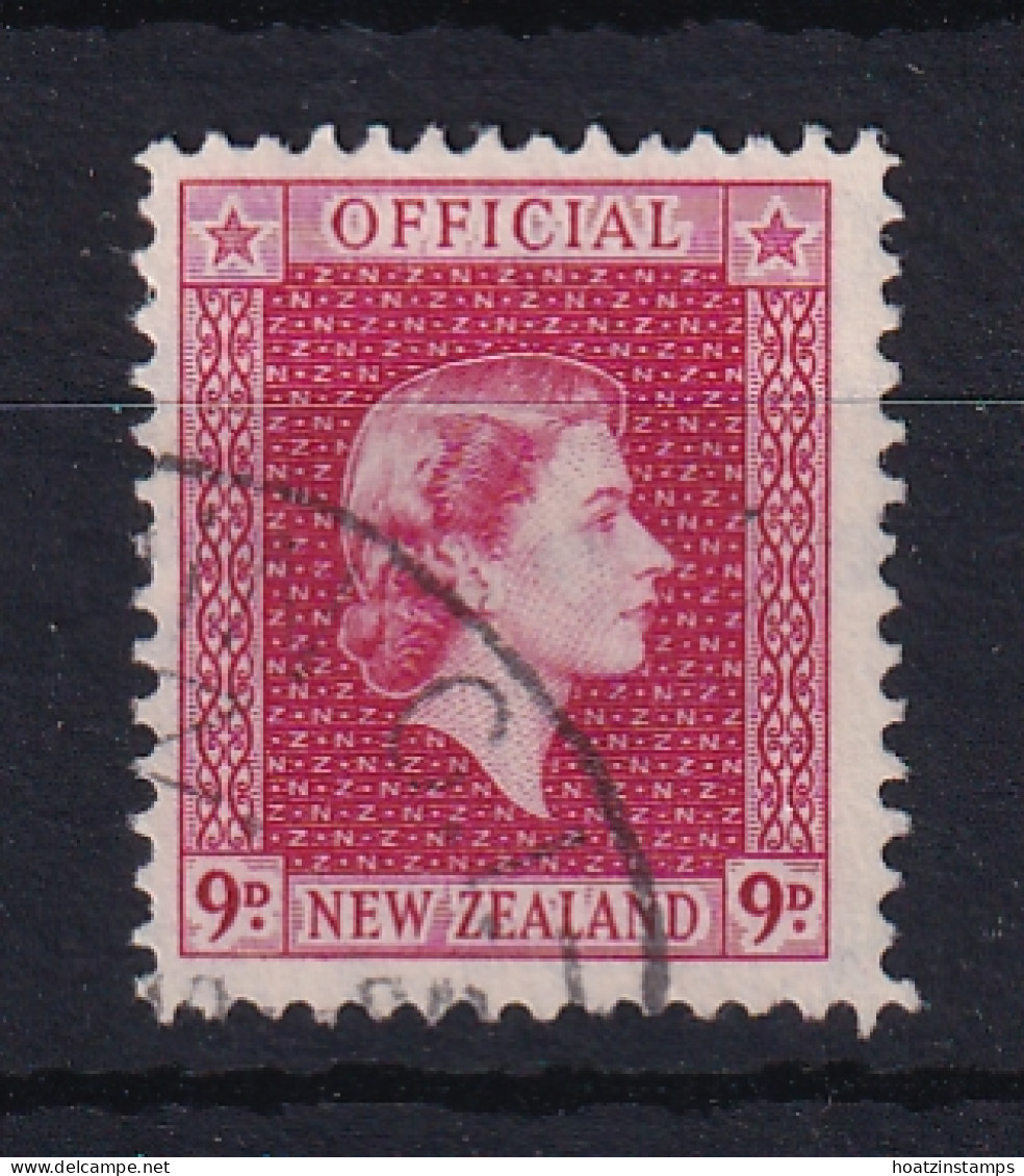 New Zealand: 1954/63   Official - QE II   SG O165   9d    Used  - Oficiales