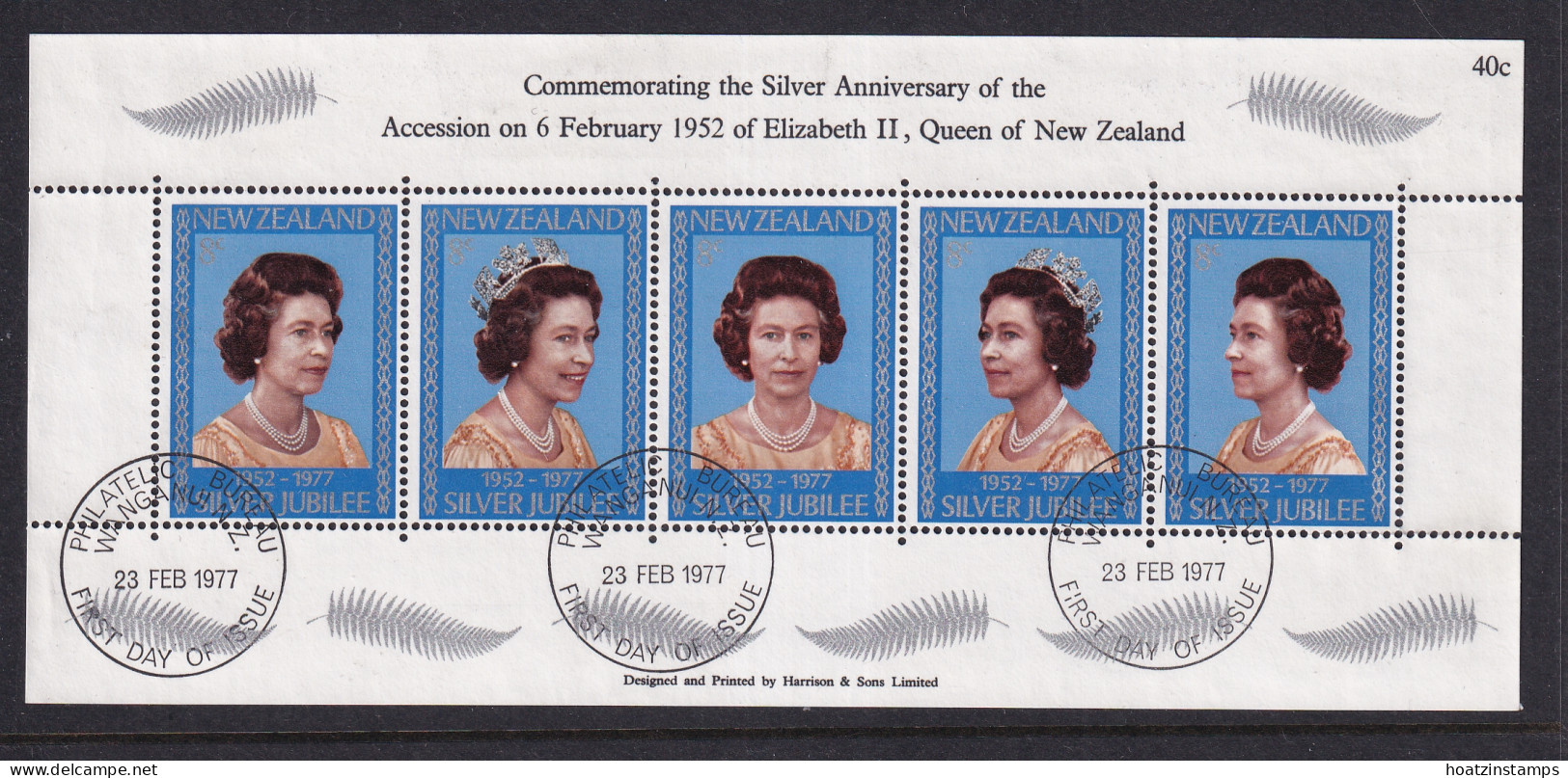 New Zealand: 1977   Silver Jubilee   M/S    Used - Usados