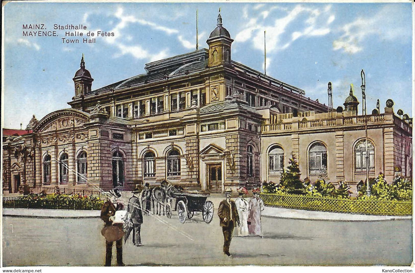 Mainz, Mayence, Stadthalle, Kleiner Bildschaden, Gelaufen 1928 - Mainz