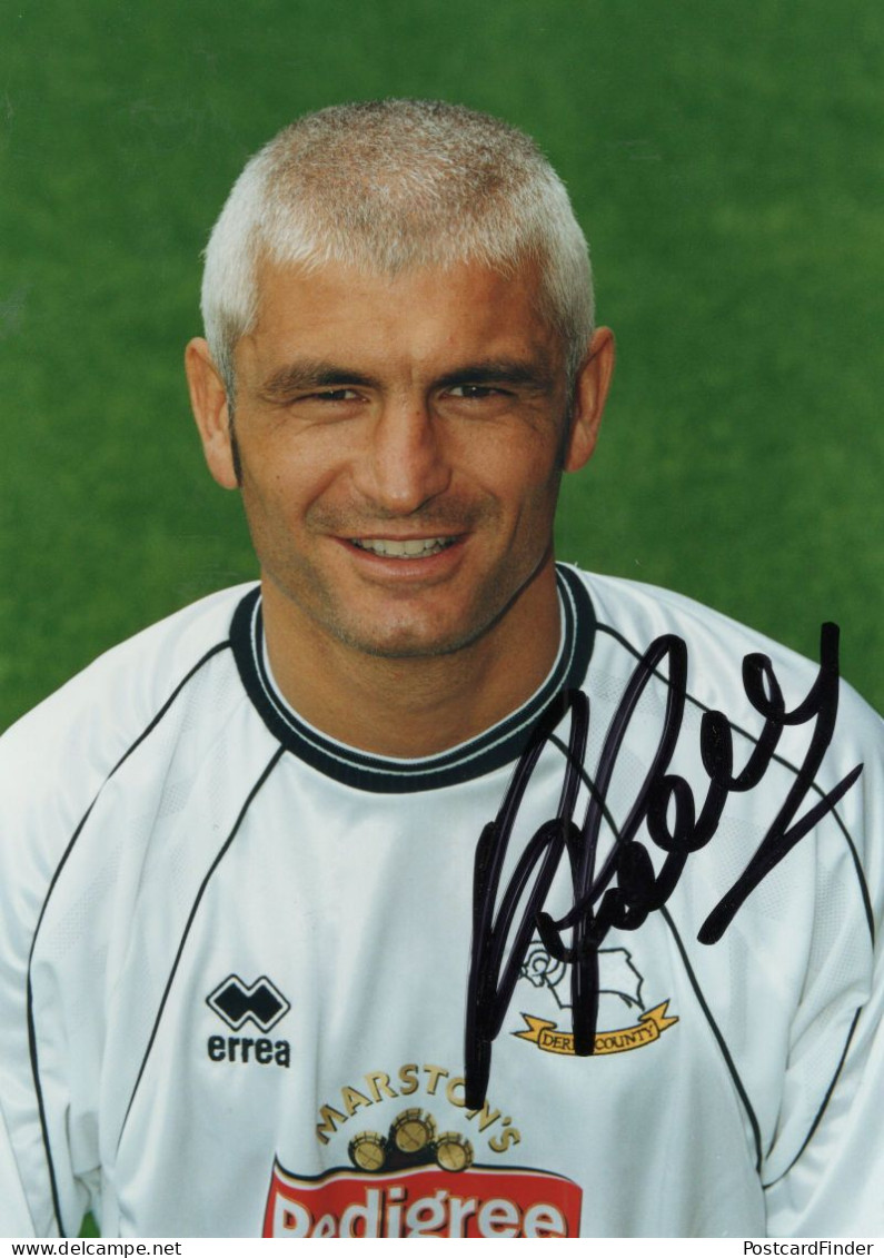 Fabrizio Ravanelli Juventus Derby Football Club Hand Signed Photo - Télévision & Internet