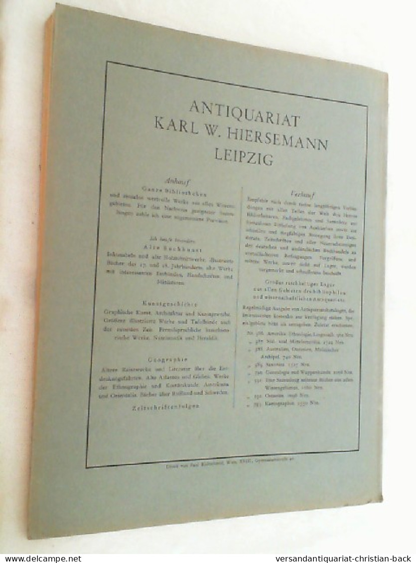 Band 5 - Heft 1 Und 2. Eiszeit Und Urgeschichte. Jb. F. Erforschung D. Eiszeitl. Menschen U. S. Zeitalters / D - Andere & Zonder Classificatie