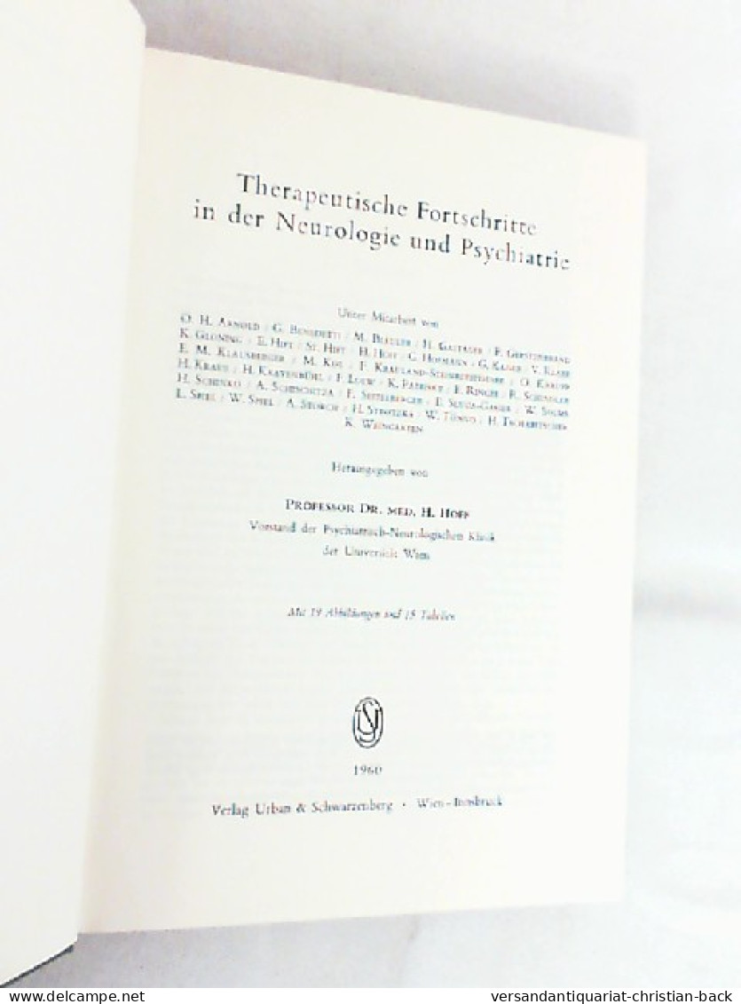 Therapeutische Fortschritte In Der Neurologie Und Psychiatrie - Santé & Médecine