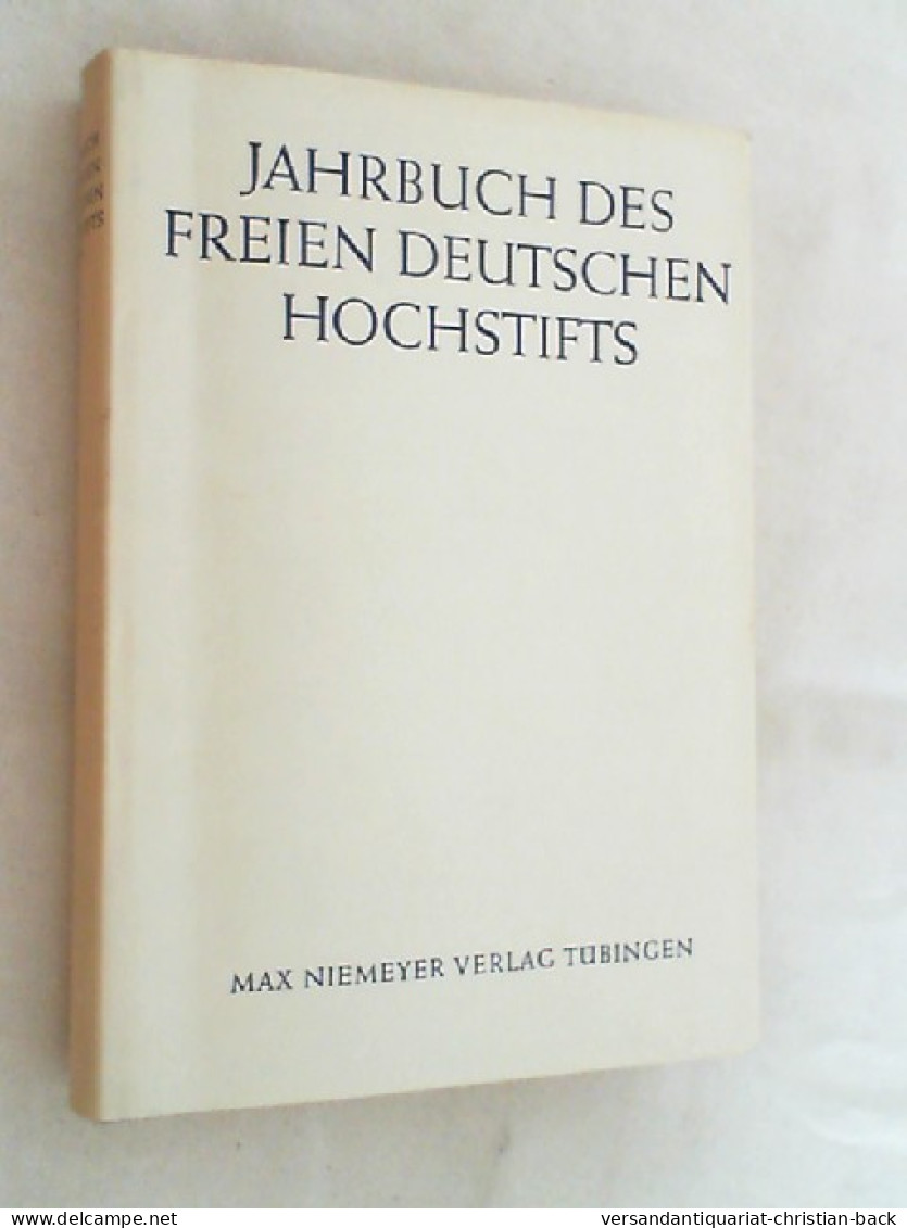 Jahrbuch Des Freien Deutschen Hochstifts 1979 - Otros & Sin Clasificación