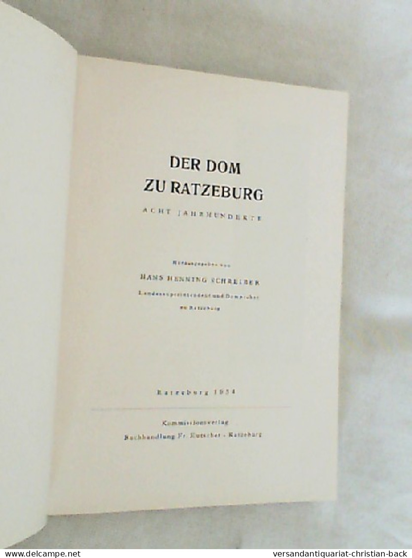 Der Dom Zu Ratzeburg, Acht Jahrhunderte. - Architecture