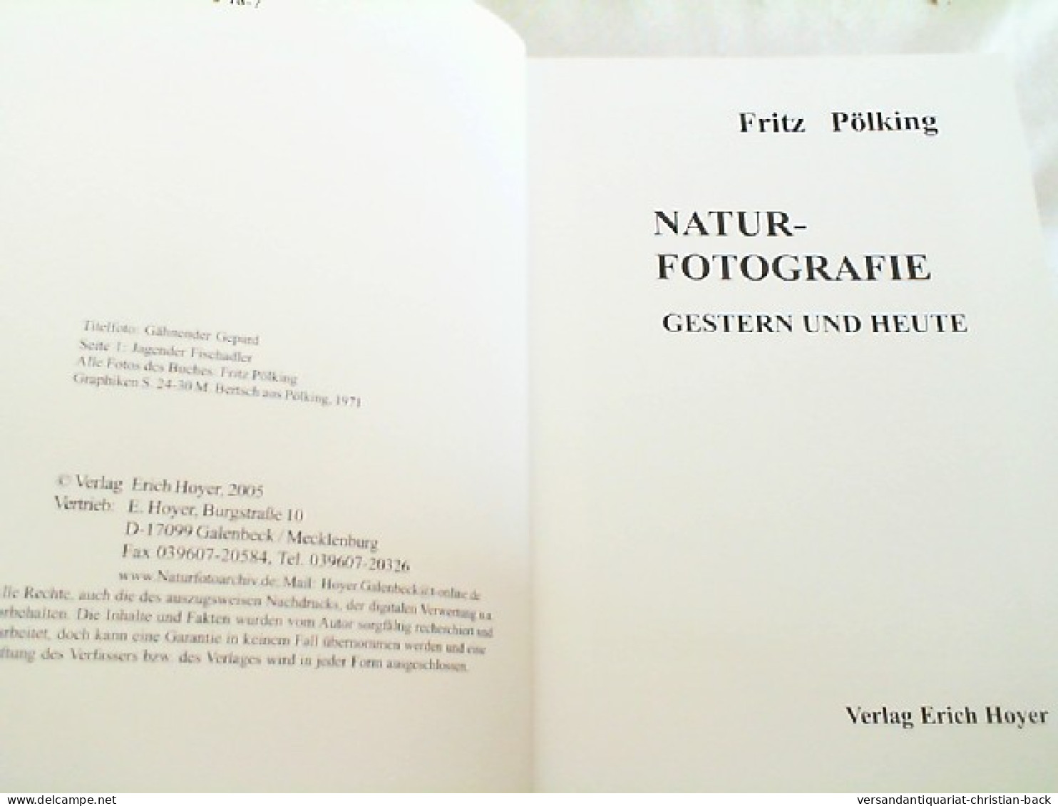 Naturfotografie Gestern Und Heute : Pölkings Zweites Werkstattbuch - Photography