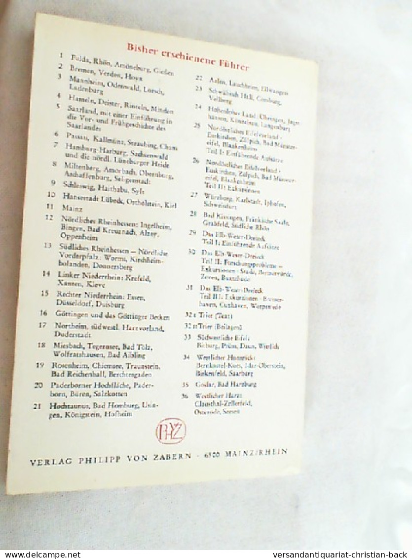 Führer Zu Vor- Und Frühgeschichtlichen Denkmälern; Teil: Bd. 35., Goslar, Bad Harzburg. - Archéologie