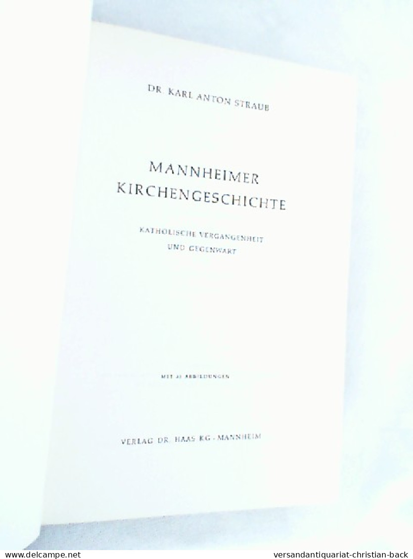 Mannheimer Kirchengeschichte - Sonstige & Ohne Zuordnung