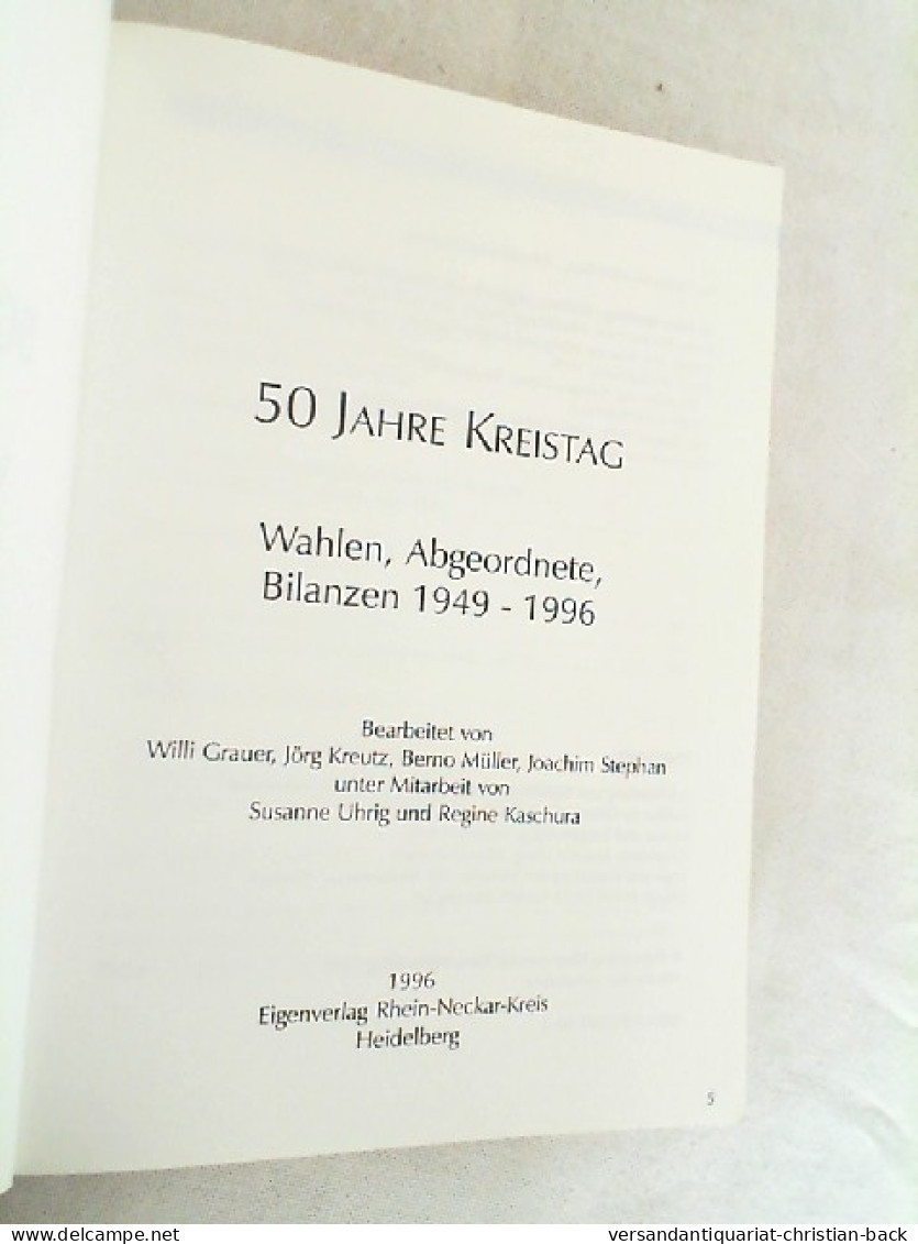 50 Jahre Kreistag. - Autres & Non Classés