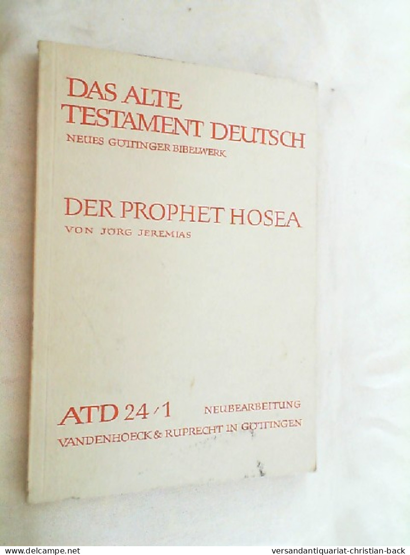 Der Prophet Hosea. - Andere & Zonder Classificatie