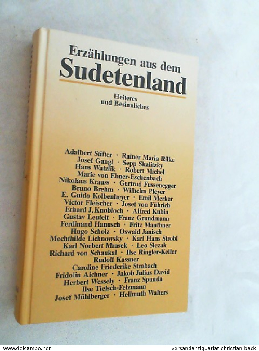 Erzählungen Aus Dem Sudetenland : Heiteres U. Besinnl. - Otros & Sin Clasificación