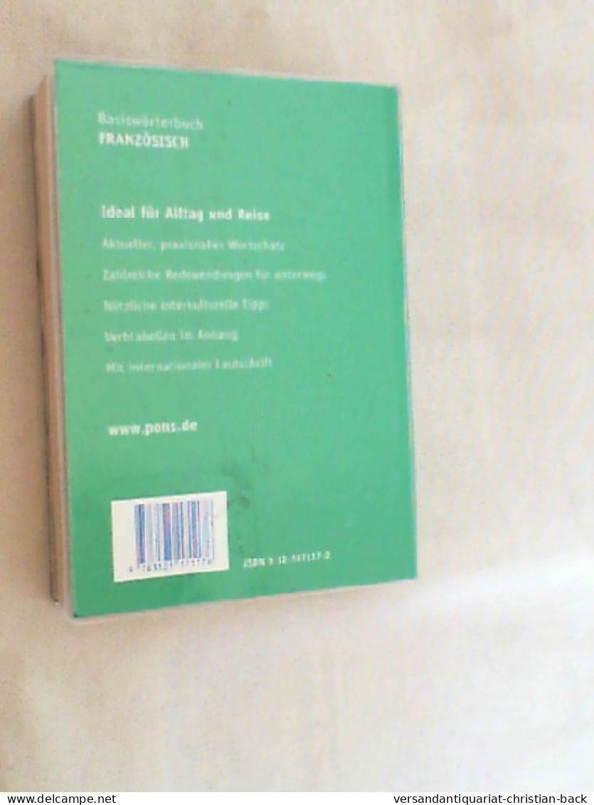 PONS Basiswörterbuch Französisch-Deutsch, Deutsch-Französisch : [rund 42.000 Stichwörter Und Wendungen]. - Diccionarios