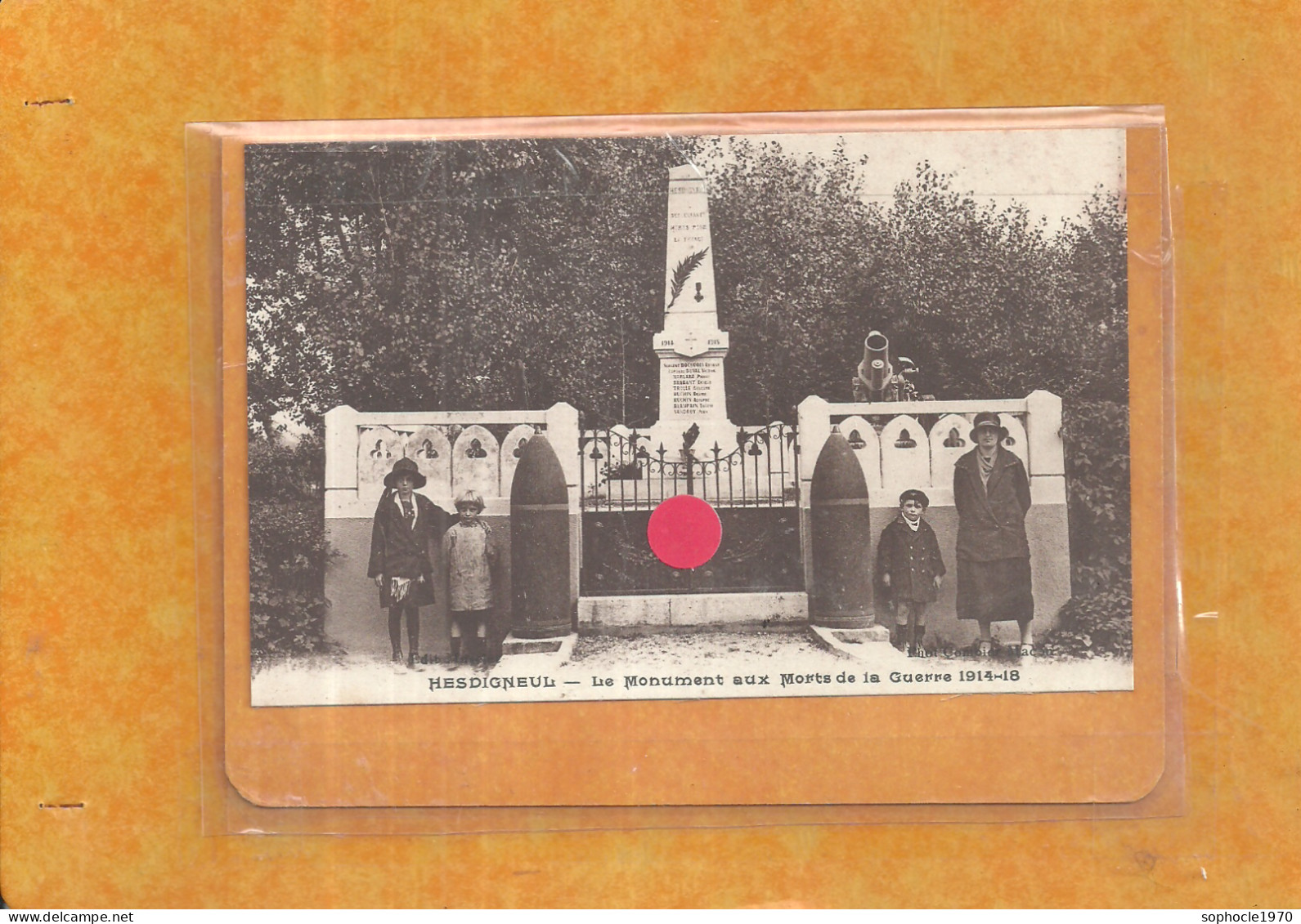 1-2024 - HAR30/211- PAS DE CALAIS - 62 - HESDIGNEUL LES BOULOGNE Près De Samer -Monument Aux Morts Animé Sépia - Samer