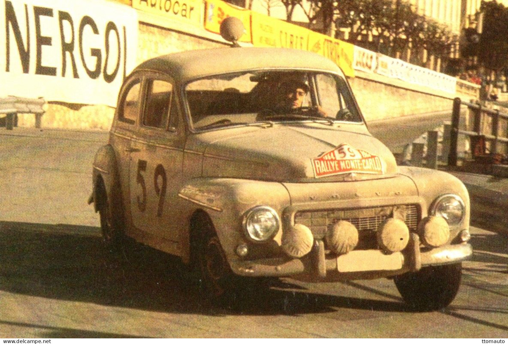 Volvo PV544 - Rallye Monte-Carlo 1960 - Pilote: Tom Trana - 15 X 10 Cms PHOTO - Rallyes